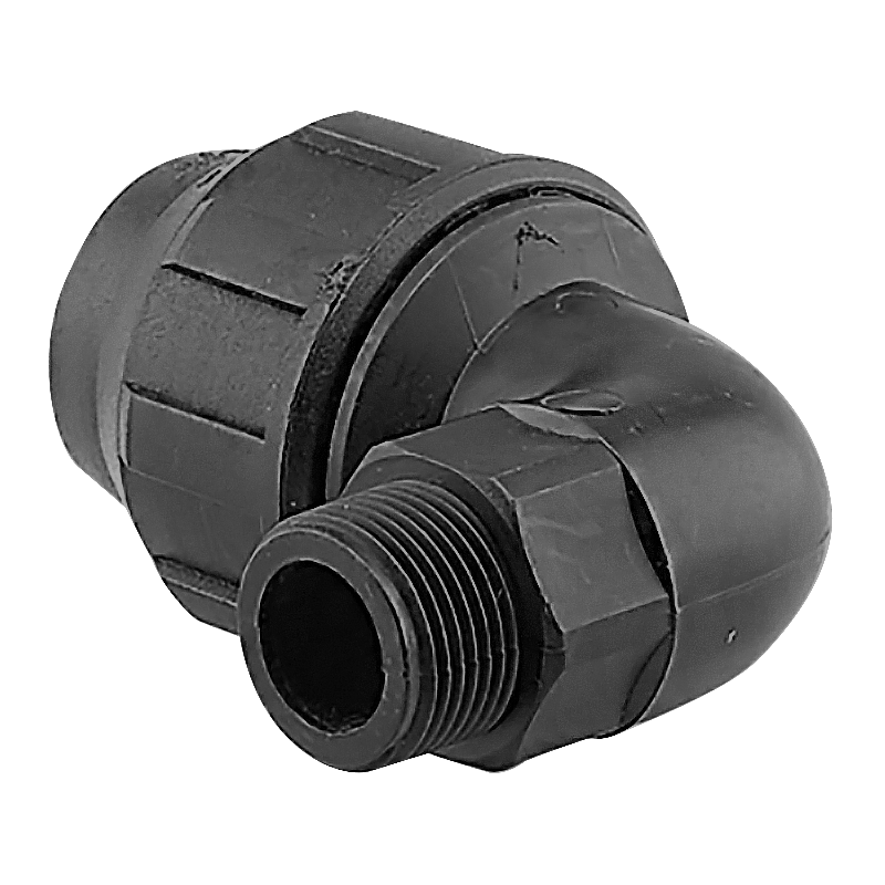 Shark Industrial Premium - Raccordo A Gomito Girevole In Ottone Senza Piombo, 3/8" Comp X 3/4" FHT - Foto 8