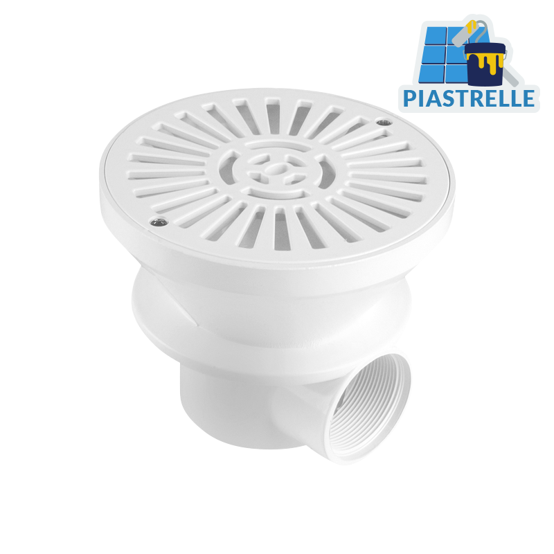 Scarico A Fondo Piscina Tondo Ejoyous In ABS - Diametro 21cm - Anti-intasamento Per Piscine Prefabbricate E Liner