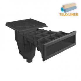 Well2wellness® Skimmer 2042BU - Piastra Con Raccordo Dritto Per Tubi Piscina 32/38 Mm - 4