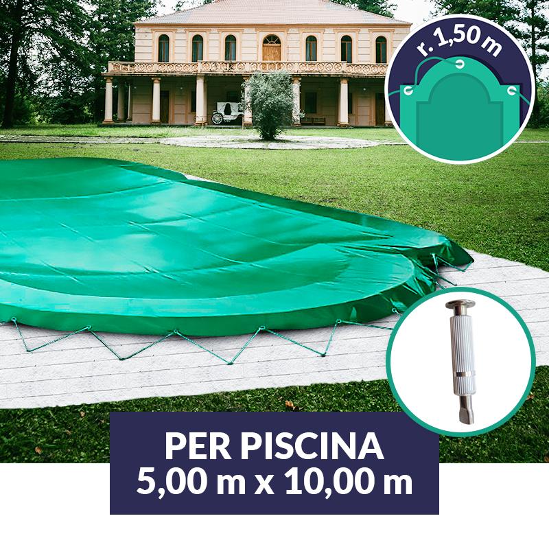 Copertura termica per piscina ovale GRE in polietilene 735 x 370 cm | Leroy Merlin
