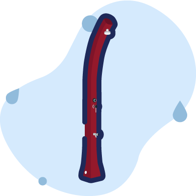 doccia happy beach f530 rosso ciliegia
