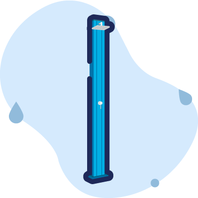 doccia spring s a200 blu