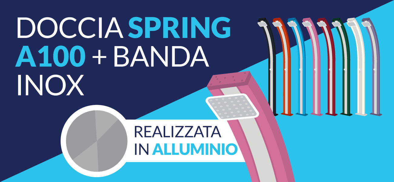 doccia spring a100 con banda inox doccia spring a100 con banda inox