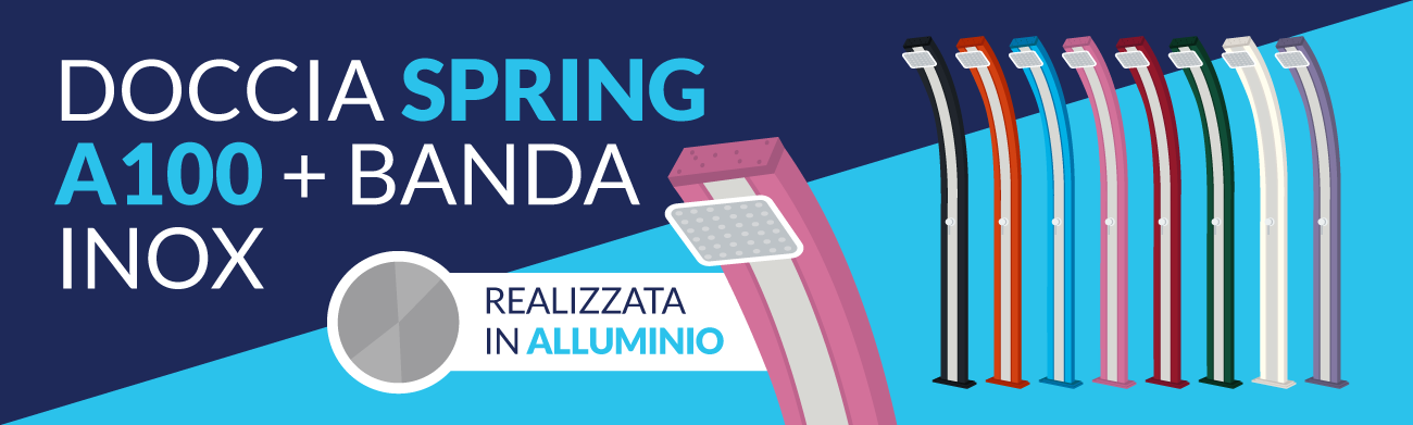 doccia spring a100 con banda inox doccia spring a100 con banda inox