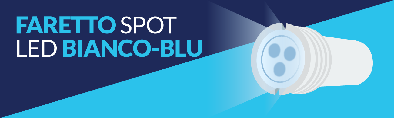 faretto piscina spot led bianco-blu faretto piscina spot led bianco-blu
