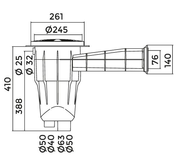 dimensioni skimmer ad angolo dx dimensioni skimmer ad angolo dx