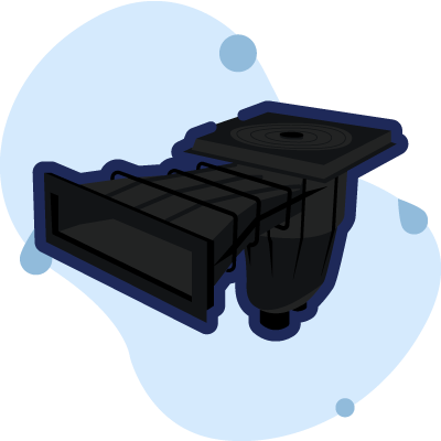 skimmer sfioratore nero skimmer sfioratore nero