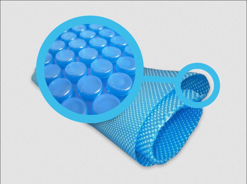 copertura a bolle per riscaldamento piscina